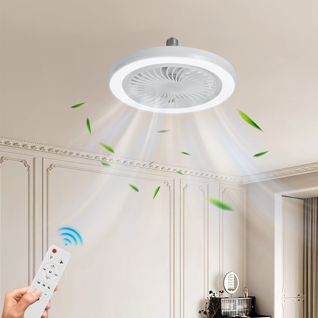 Schlanke LED-Deckenventilatorleuchte – Dimmbar und Leise