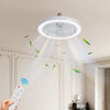 Schlanke LED-Deckenventilatorleuchte – Dimmbar und Leise