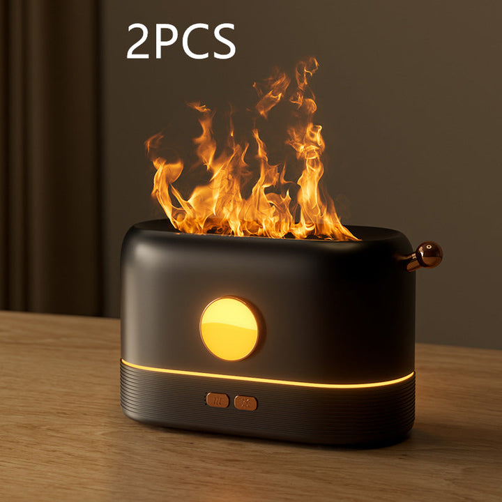 Kompakter Flammen-Diffuser mit USB und 200-ml-Wassertank