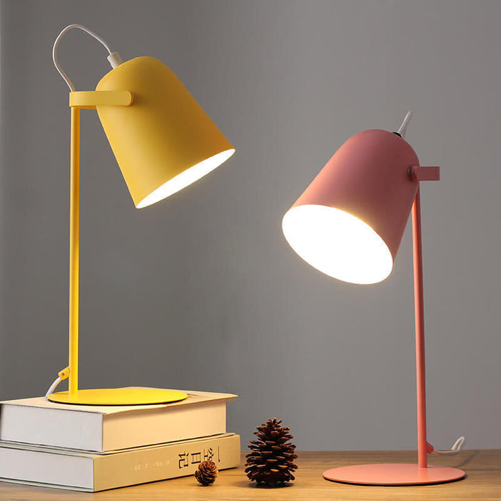 Nordische Macaron Eimer Tischlampe | Skandinavisches Schreibtischlicht