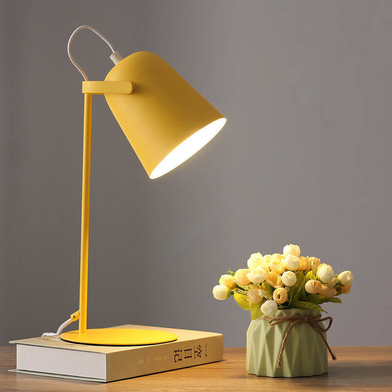 Nordische Macaron Eimer Tischlampe | Skandinavisches Schreibtischlicht