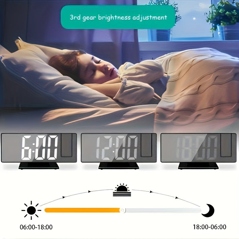 Digitaler Wecker mit Projektion – Großes LED-Display und multifunktionale Weckfunktion