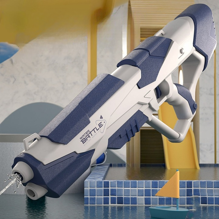 Wasserpistole mit Druckstrahl & USB-Akku für Kinder & Erwachsene – SpritzPower X1