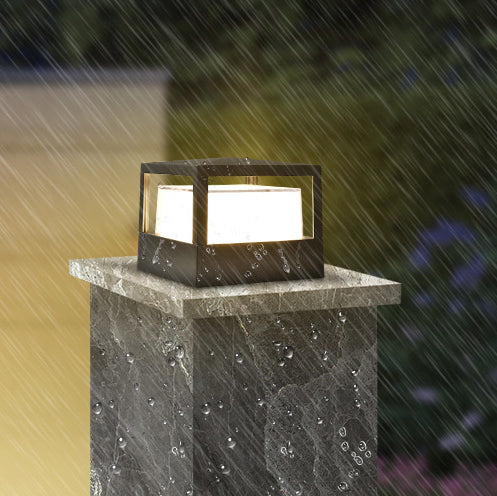 Moderne quadratische wasserdichte LED-Außenleuchte