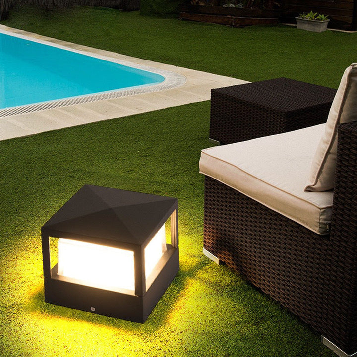 Moderne quadratische wasserdichte LED-Außenleuchte