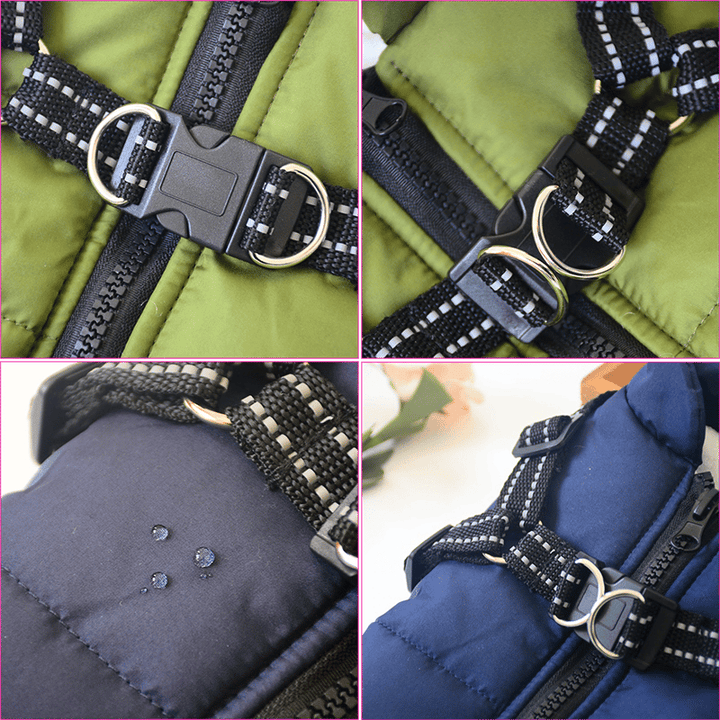 PupGuard - Winterjacke für Hunde mit Geschirr