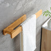Moderner Handtuchhalter aus Holz – Elegante Wandmontage ohne Werkzeug