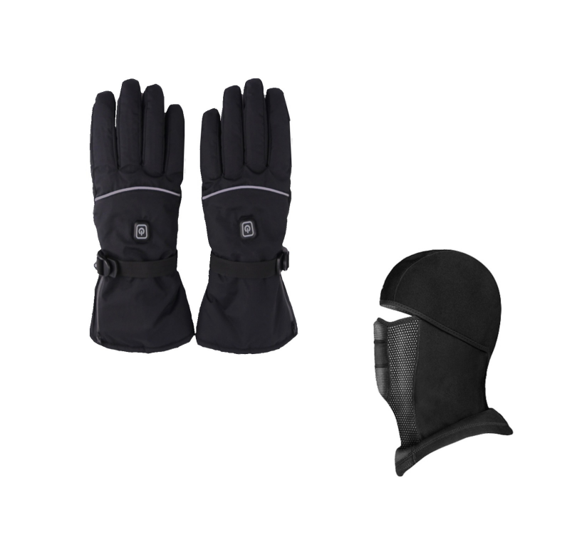Beheizte Skihandschuhe mit rutschfester Handfläche und 3 Stufen