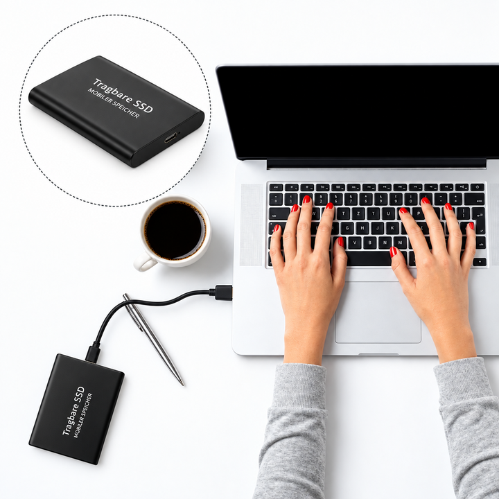 Robuste 30 TB externe SSD – ultraschneller, zuverlässiger Speicher