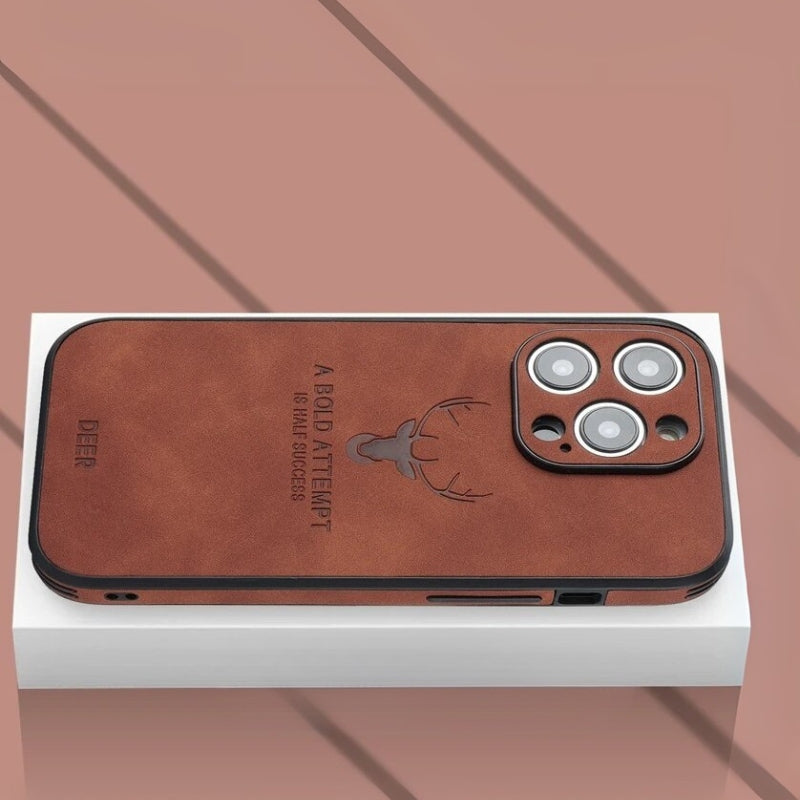 Luxuriöse iPhone-Hülle aus Hirschleder - Veltro