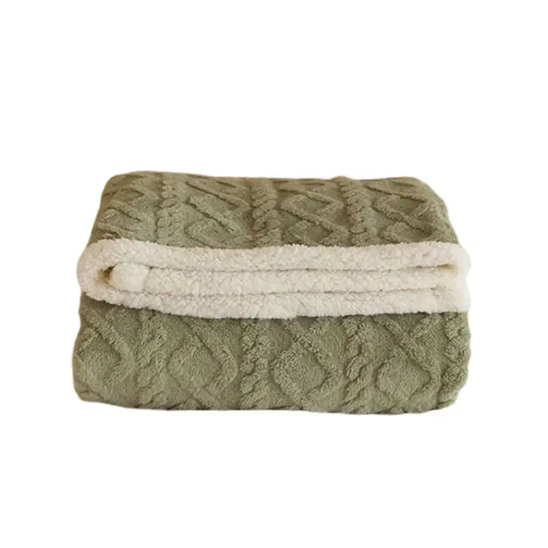 Dicke Winterdecke aus Lammwolle - WarmWool