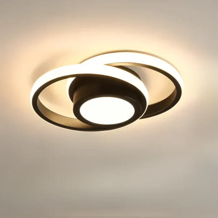 Moderne LED-Deckenleuchte mit doppeltem Ringdesign - Twilight Rings