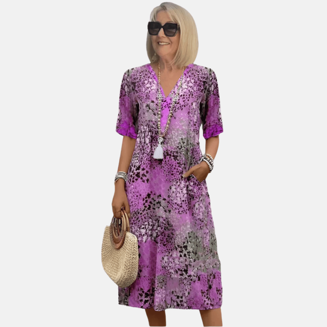 Locker sitzendes Sommer-Freizeitkleid