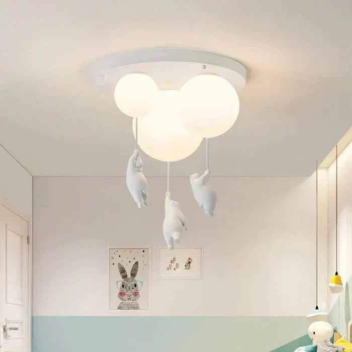 Kinderdeckenleuchte mit Bär und Ball | CloudBear