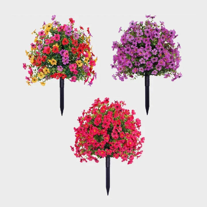 Pflegeleichte künstliche Gartenblumen