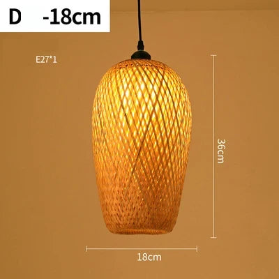 Handgefertigte Rattan-Hängelampe - RayaLicht