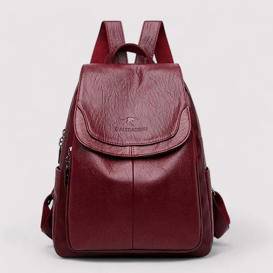 Diebstahlsicherer Rucksack aus Leder