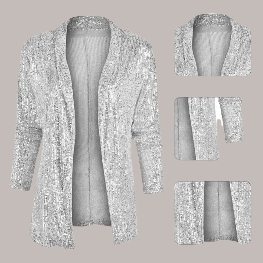 Harper | Eleganter Glitzernder Pailletten Blazer – Perfekt für besondere Anlässe
