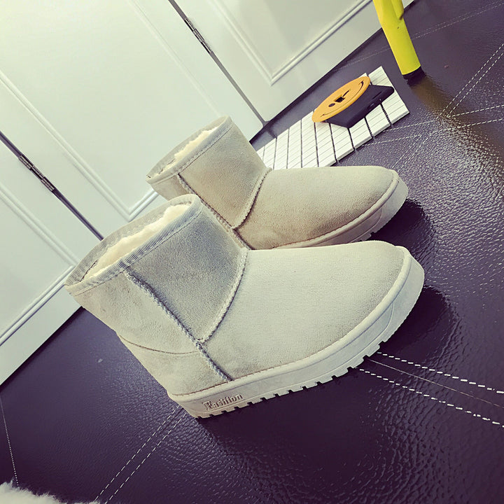 Schneestiefel für Damen mit Kunstfell und rutschfester Gummisohle