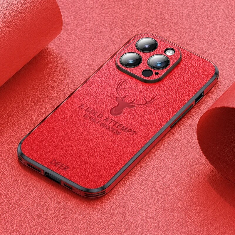 Luxuriöse iPhone-Hülle aus Hirschleder - Veltro