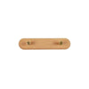 Wandgarderobe aus Holz mit Messinghaken - LignaHook