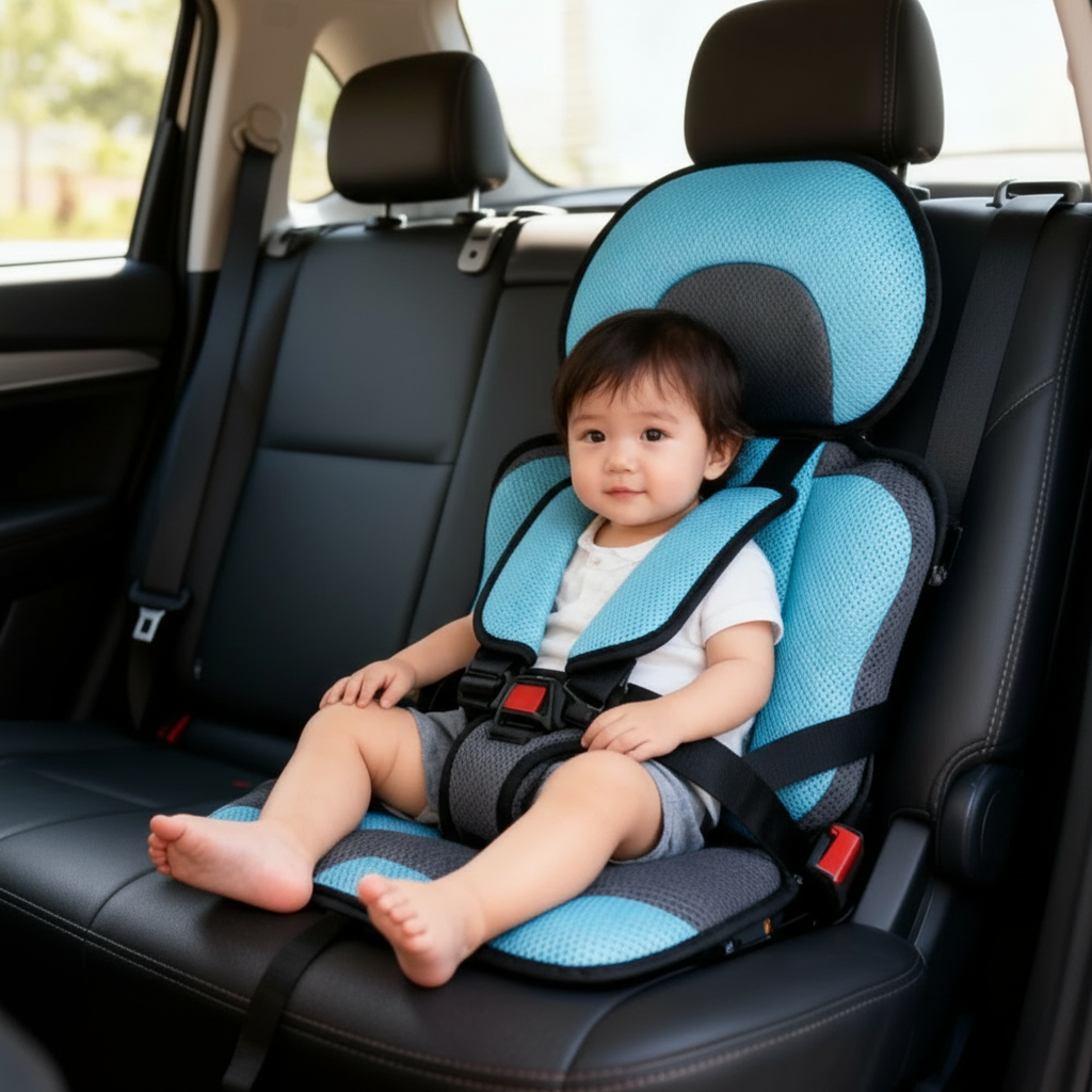 Tragbarer und Faltbarer Kindersitz-Booster fürs Auto