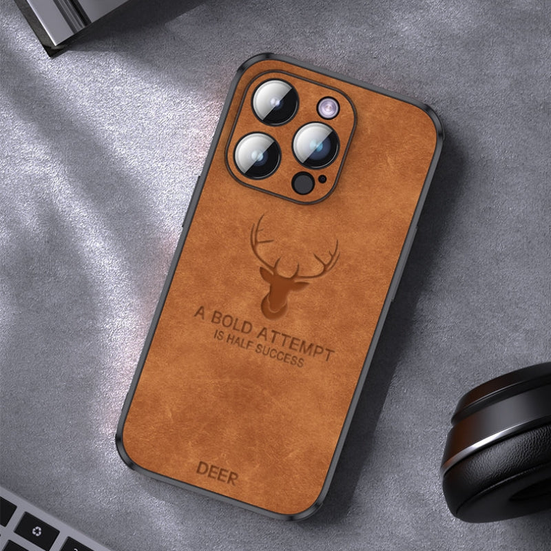 Luxuriöse iPhone-Hülle aus Hirschleder - Veltro
