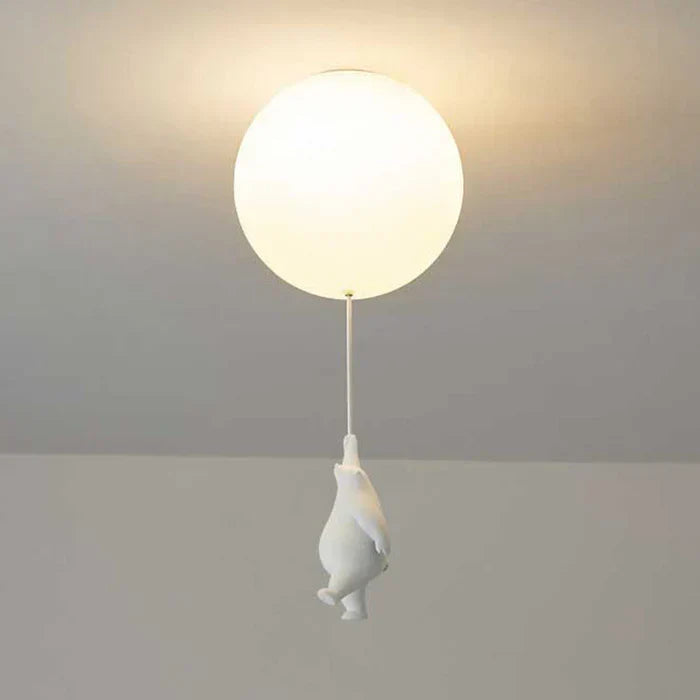 Kinderdeckenleuchte mit Bär und Ball | CloudBear