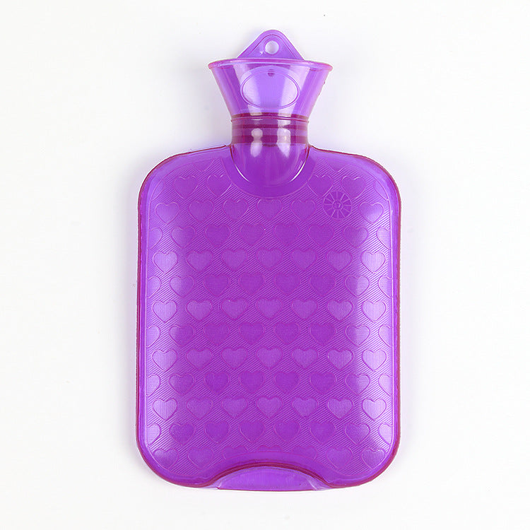 Transparente Wärmflasche aus PVC, 1 oder 2 Liter