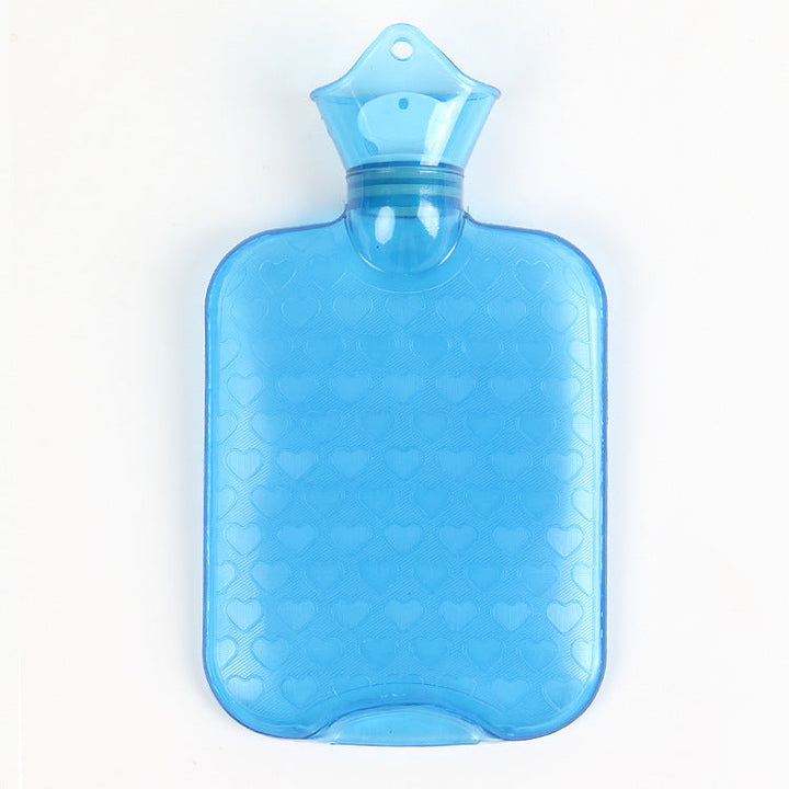 Transparente Wärmflasche aus PVC, 1 oder 2 Liter