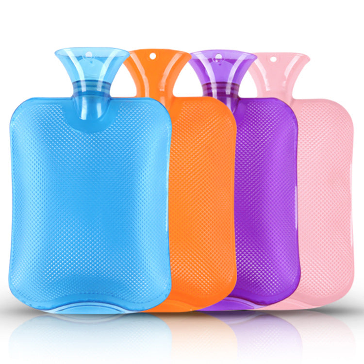 Transparente Wärmflasche aus PVC, 1 oder 2 Liter
