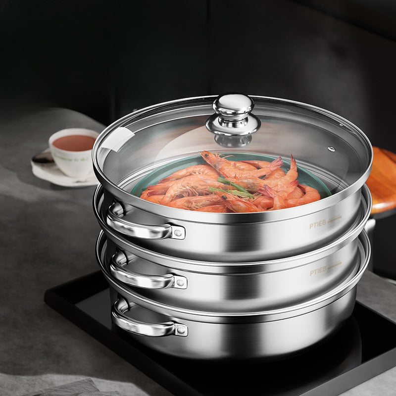 3-stöckiger Dampfgarer - NutriSteam