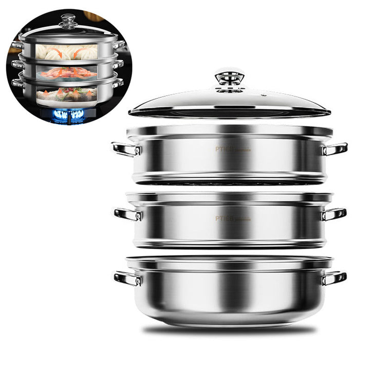 3-stöckiger Dampfgarer - NutriSteam