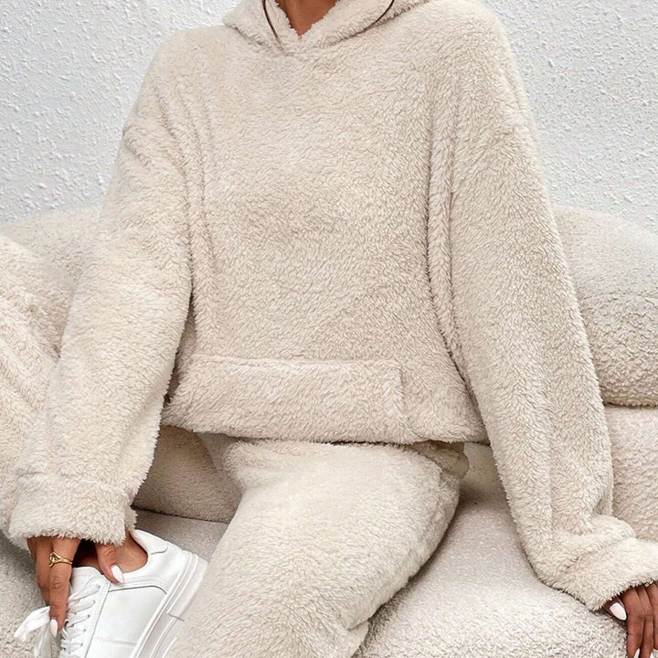Ultrabequemer Teddy-Hausanzug mit Kapuze - Lana