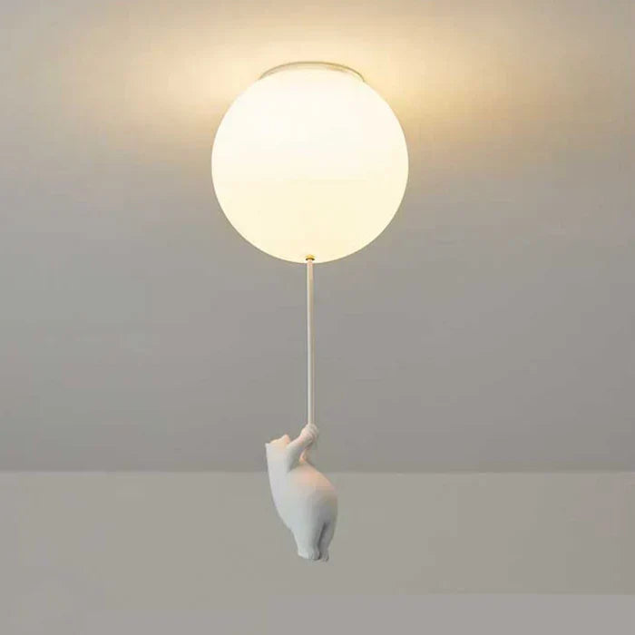 Kinderdeckenleuchte mit Bär und Ball | CloudBear