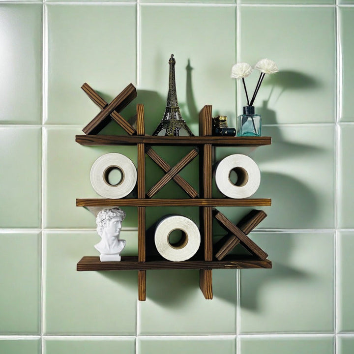 Rustischer Toilettenpapierhalter aus Holz – Inspiriert von Holzhandwerkskunst