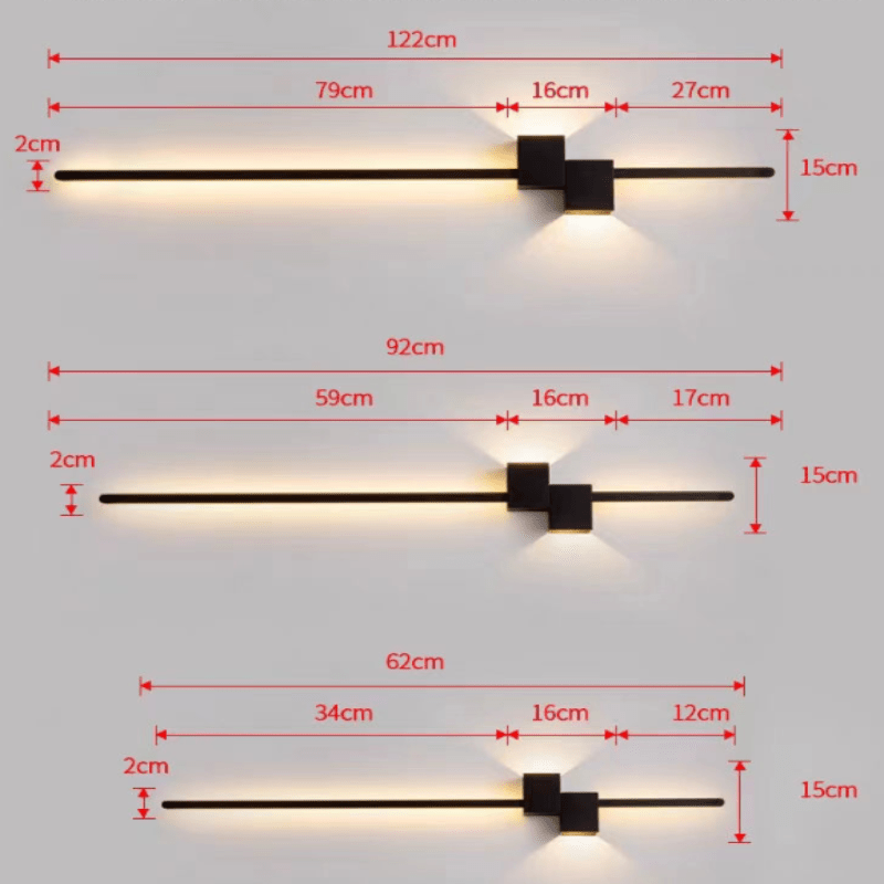 LINESTRIPE – Minimalistische LED-Wandlampe für eine moderne Atmosphäre