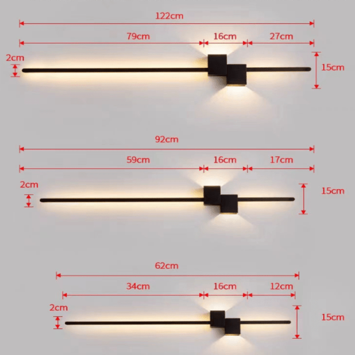 LINESTRIPE – Minimalistische LED-Wandlampe für eine moderne Atmosphäre