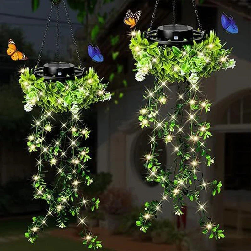 Solar-Efeu-Lichterkette für Gartendekoration