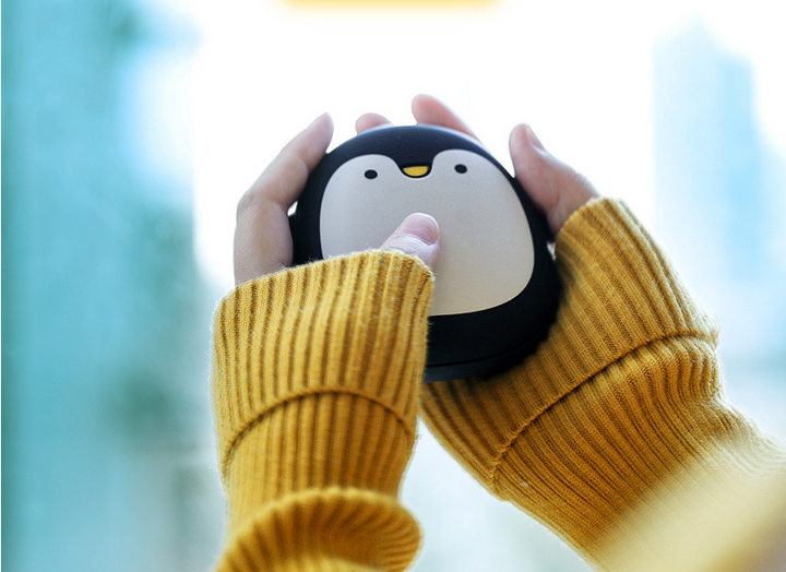 Süsser Handwärmer Pinguin oder Eisbär, wiederaufladbar per USB