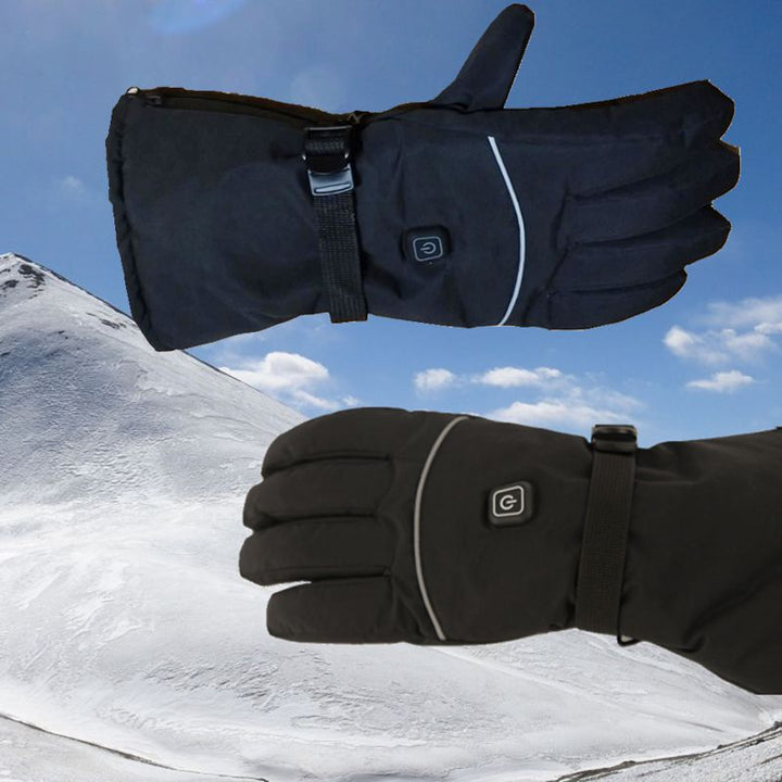 Beheizte Skihandschuhe mit rutschfester Handfläche und 3 Stufen
