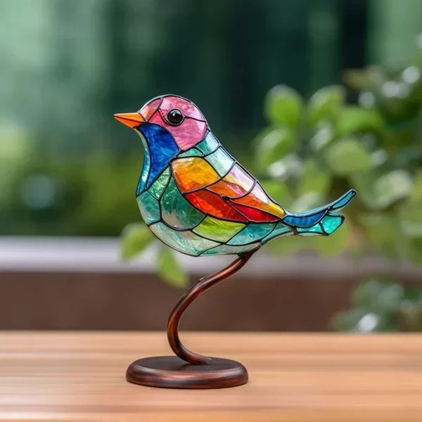 Luxuriöse Vogelfiguren aus farbigem Glas - EleganBird