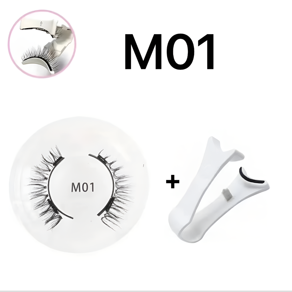 Wiederverwendbares magnetisches Wimpern- und Pinzetten-Set