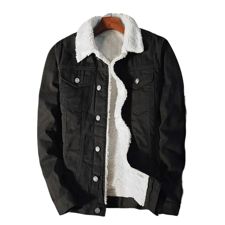 Herren Denimjacke mit warmer Fleecefütterung – Tobias