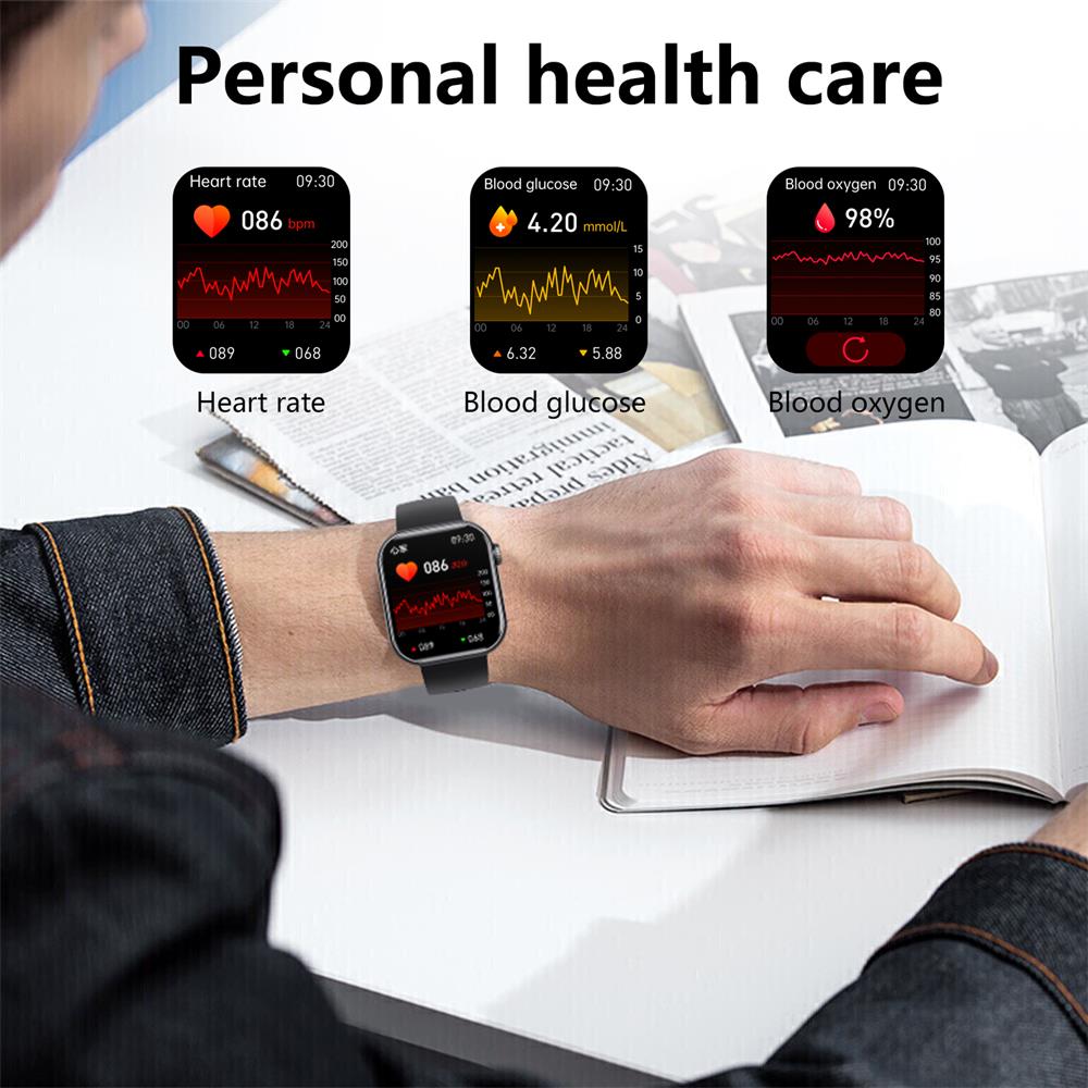 Wasserdichte Smartwatch mit Blutdruck-, Blutsauerstoff- und Schlafmonitor