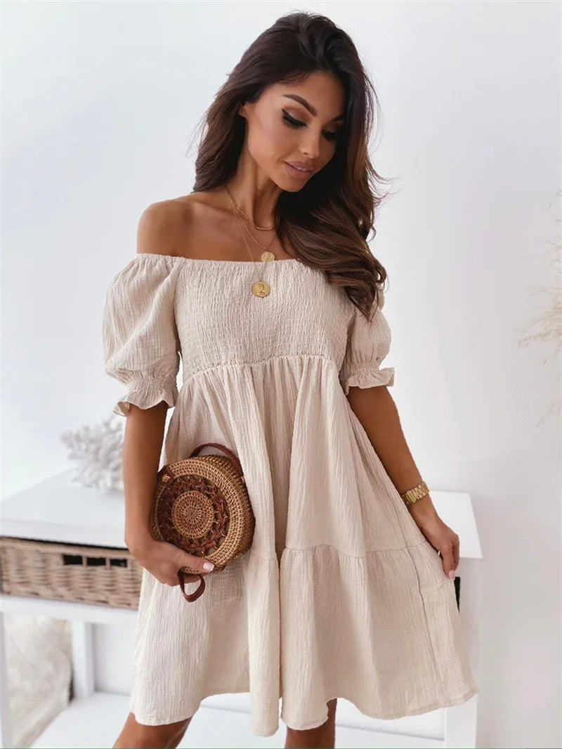 Elegantes One-Shoulder-Minikleid für den Sommer