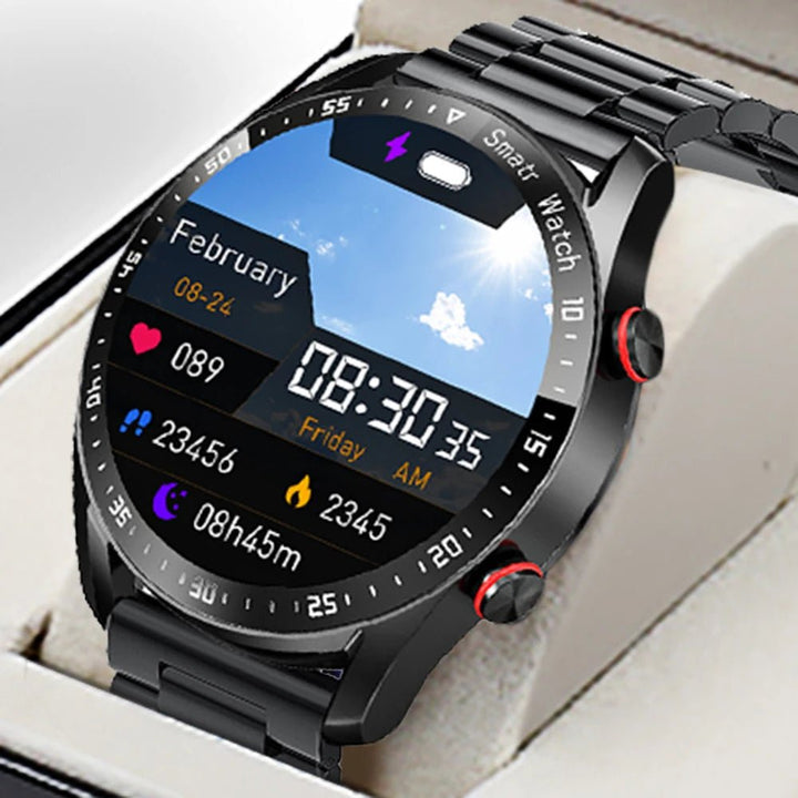 Wasserdichte Smartwatch mit EKG & Herzfrequenz und Bluetooth-Telefonie – Virex