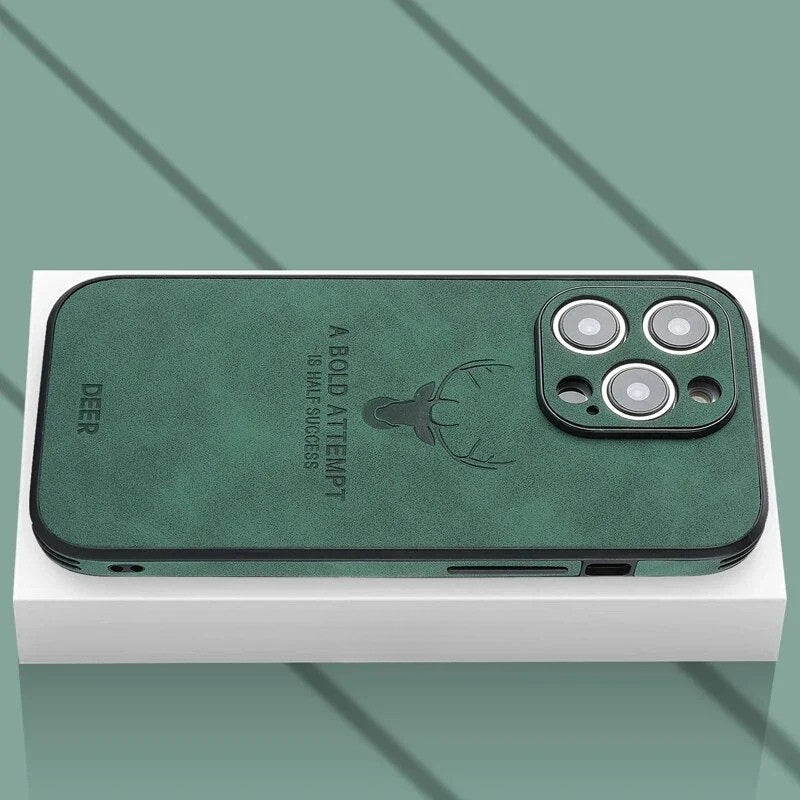 Luxuriöse iPhone-Hülle aus Hirschleder - Veltro