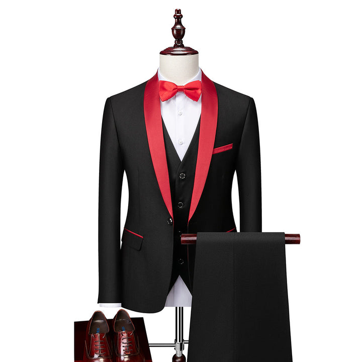 3-teiliger Slim-Fit-Anzug für Herren