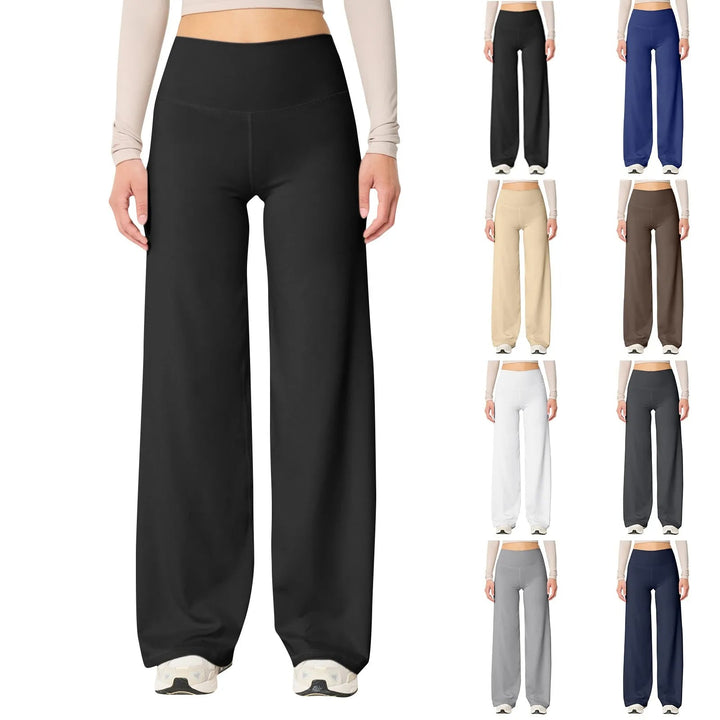 Hochgeschnittene Stretch-Yogahosen für Damen